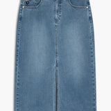 Leila Straight Denim Skirt