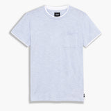 Blanc/Bleu clair