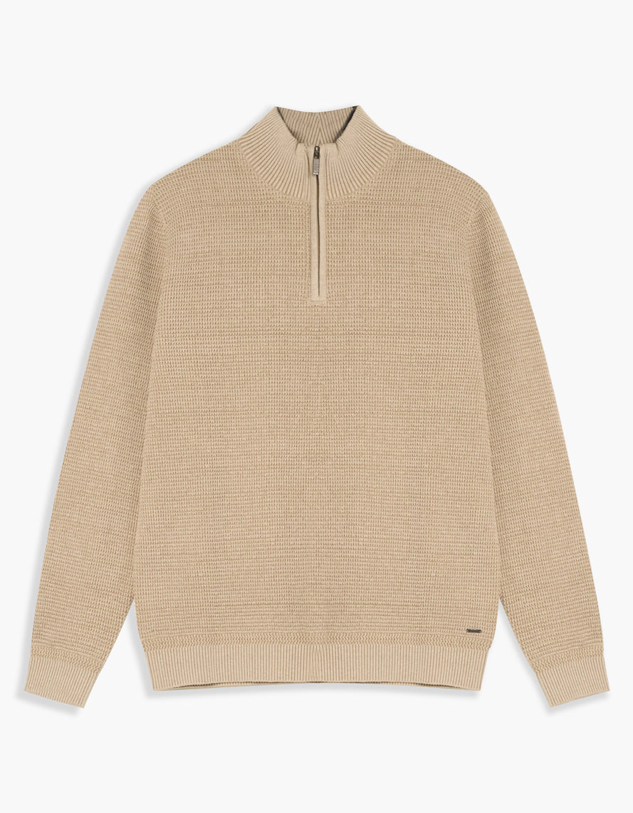 Hawk 1/4 Zip Sweater Pull