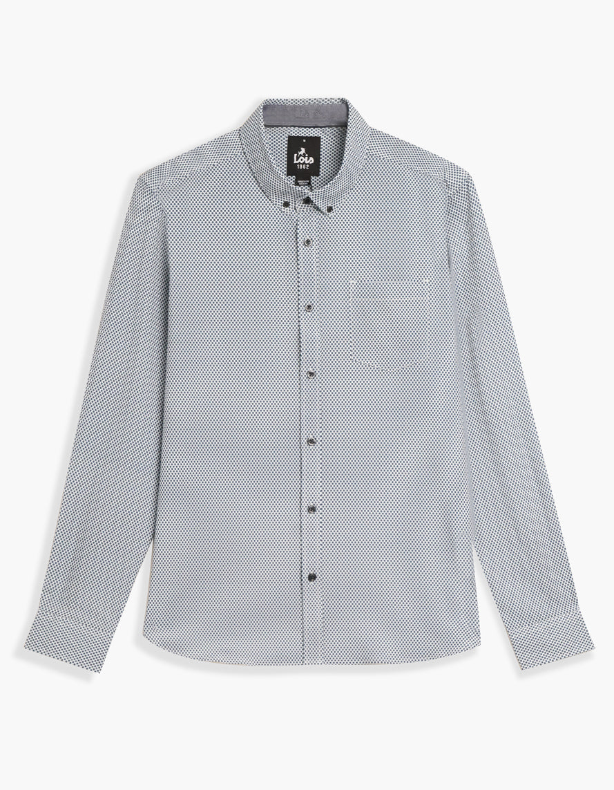 Tristan Stretch Printed Shirt
