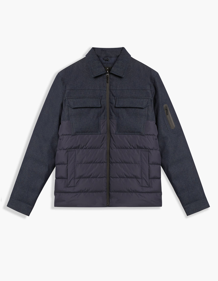 Johny Quilted Denim Coat