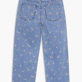 Gigi 7/8 Embroidery Denim