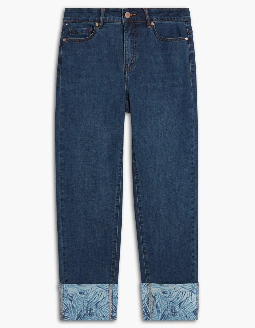 Georgia Straight Cuffed Jeans
