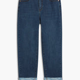 Georgia Straight Cuffed Jeans