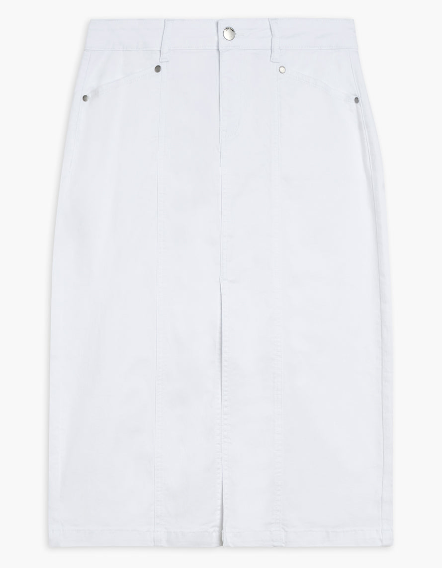 Alicia Straight Twill Skirt