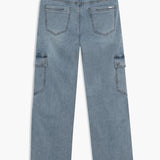 Erika Cropped Cargo Wide Jeans
