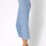 Gigi 7/8 Embroidery Denim