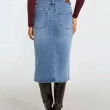 Leila Straight Denim Skirt